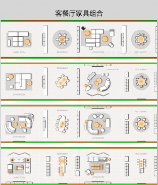客餐厅组合CAD模块[6张] / 作者:lei1 / 帖子ID:172
